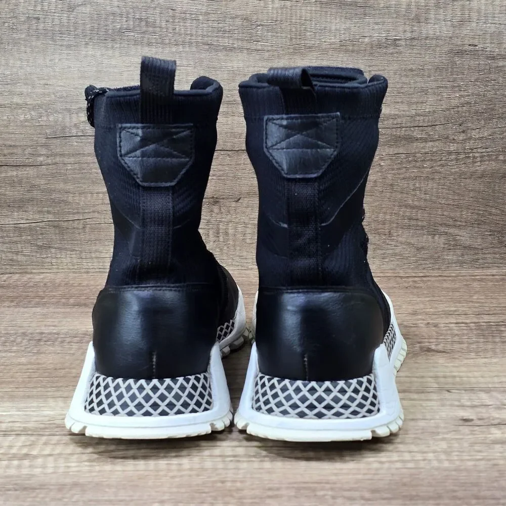 Adidas AF 1.3 Cold Wet Weather Primeknit Men's 10 Black High Top Sneaker (BY9781